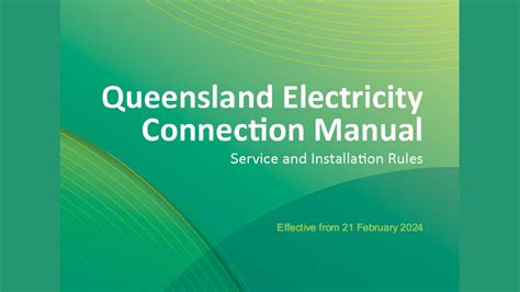 energex QLD electricity manual